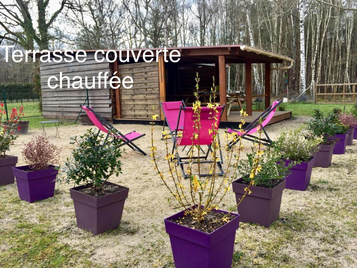 Roulottes Du Chalet Des Pins Rougeou Esterno foto